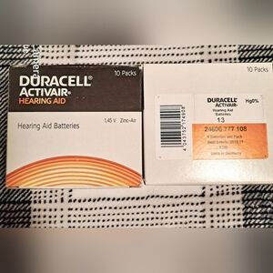 Hearing Aid Batteries Zinc-Air